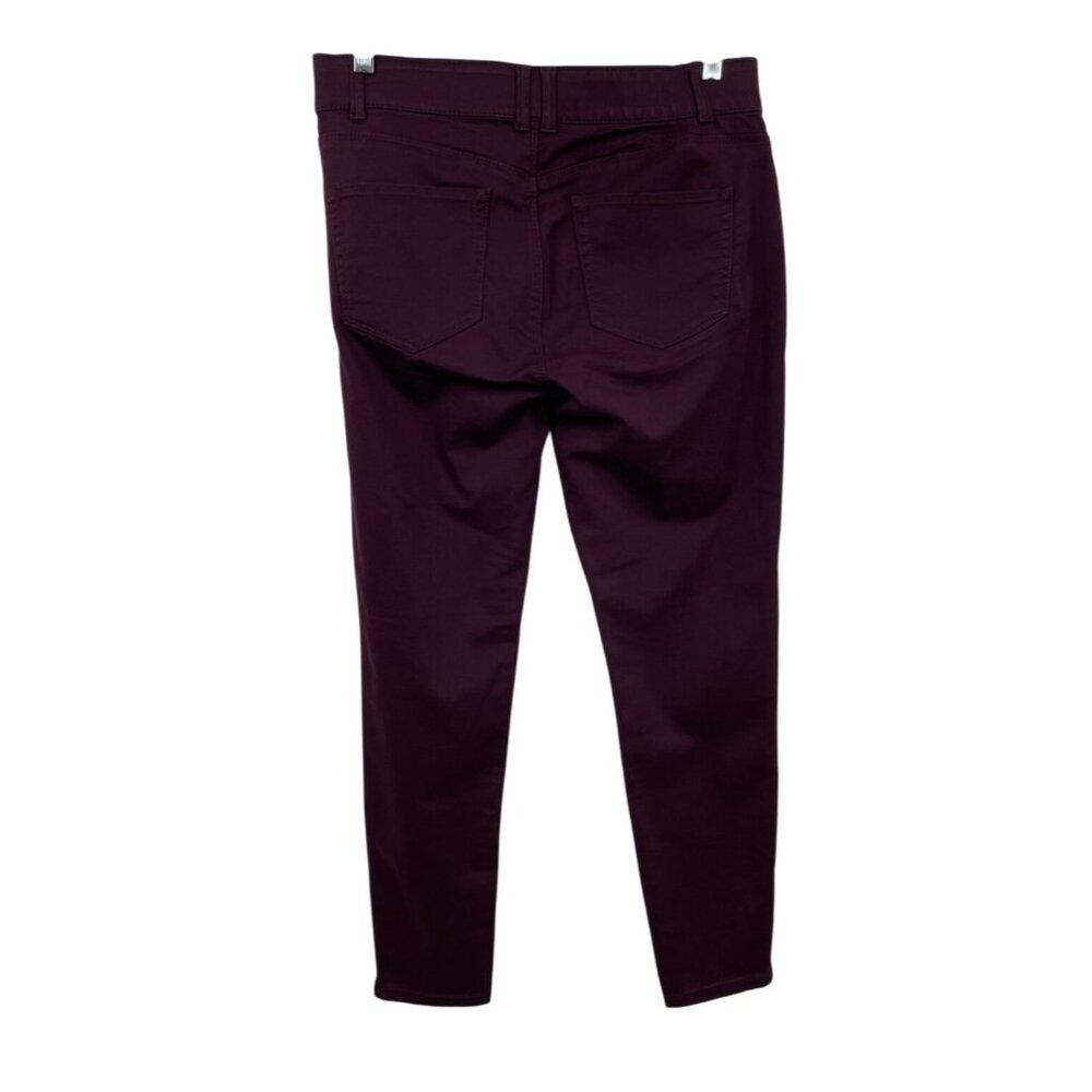 Knox Rose Pants Womens 12 Purple Skinny Stretch Mid Rise Casual Jeans Pockets - Picture 2 of 8